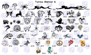 Nail Tattoos ~ Fingernageltattoo Blatt D