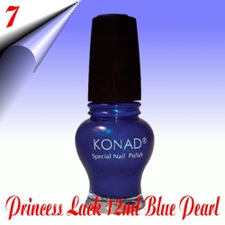 Original Konad Nail Stamping Princess Lack Blue Pearl Nr.7