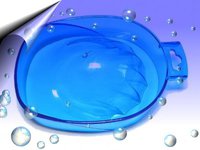 Manikürschale transparent Blau