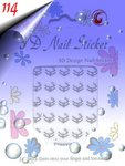 Silber Nail Sticker Nr.114
