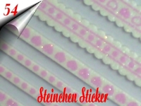 3D Strass Steinchen Sticker Nr.54