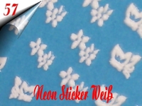 Neon Nail Sticker WeiÃ Nr.57